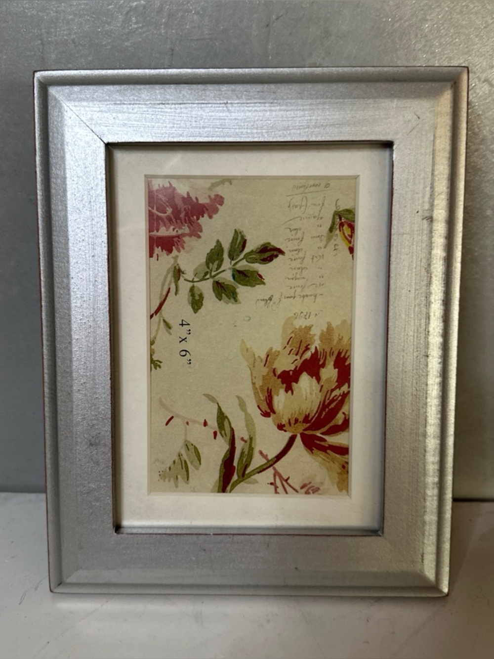 Silver Wood Picture Frame for 4x6 MADE IN THAILAND